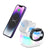 4 In 1 Rotatable Colorful Lighting Wireless Charger Stand For Phone 15 14 13 12 Pro Max 8 7 Holder Magnetic Fast Charging Station - Clickbloom